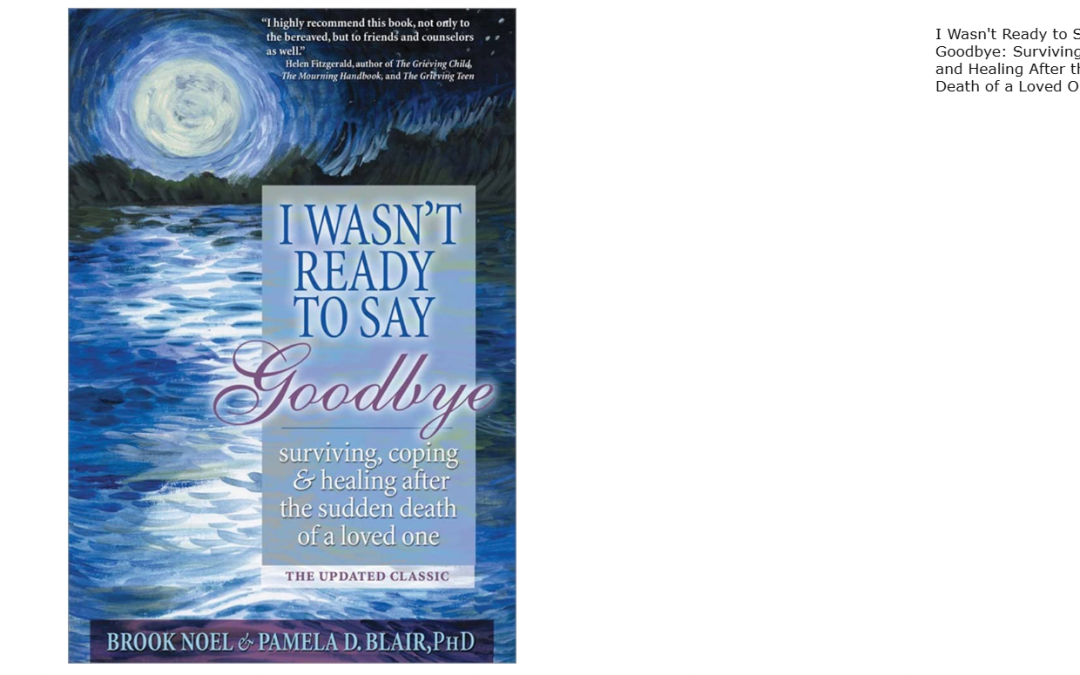 I Wasn’t Ready to Say GoodbyeSurviving, Coping and Healing After the Sudden Death of a Loved One by Brook Noel  & Pamela D Blair Ph.D.